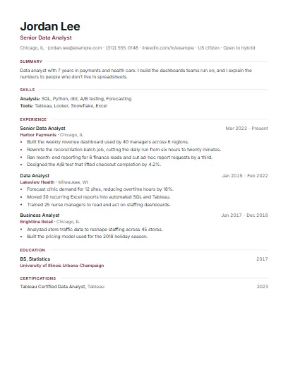 Modern template in Burgundy