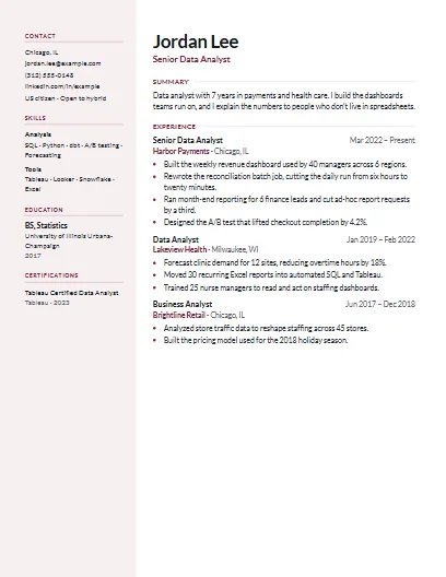 Sidebar template in Burgundy